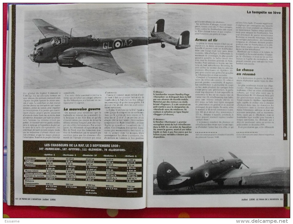 Revue Le Fana De L'aviation Hors Série N° 4. 1996 Avions De Combat Britanniques De La Deuxième Guerre Mondiale - Avión