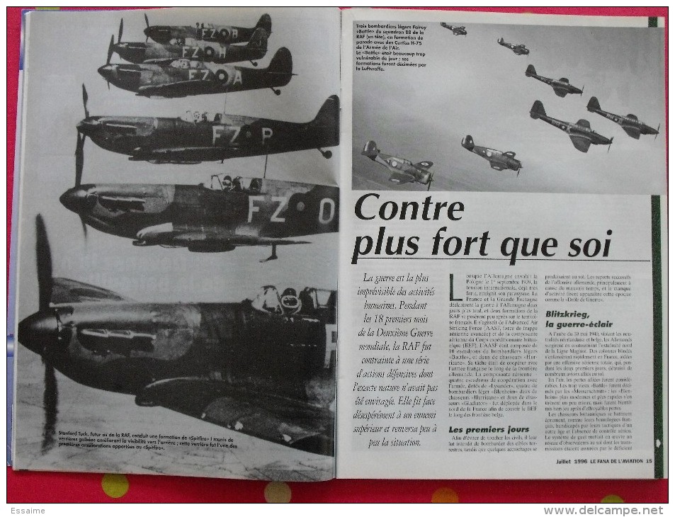 revue Le fana de l'aviation hors série n° 4. 1996 avions de combat britanniques de la deuxième guerre mondiale