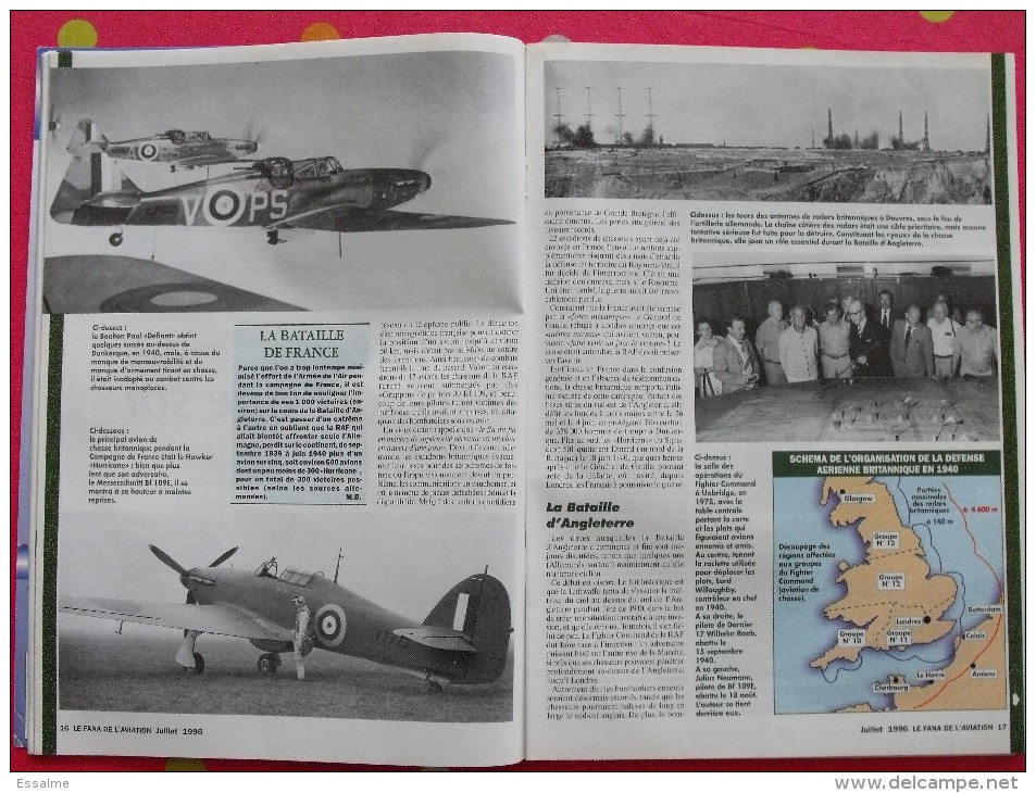 revue Le fana de l'aviation hors série n° 4. 1996 avions de combat britanniques de la deuxième guerre mondiale