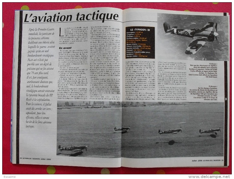 revue Le fana de l'aviation hors série n° 4. 1996 avions de combat britanniques de la deuxième guerre mondiale