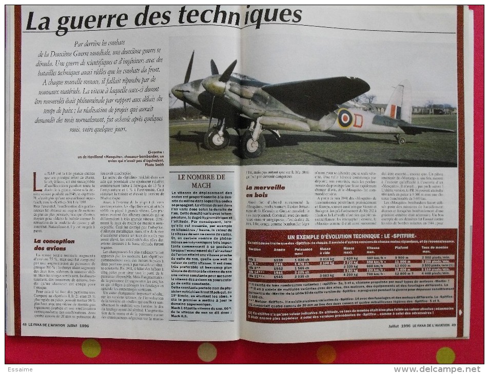 revue Le fana de l'aviation hors série n° 4. 1996 avions de combat britanniques de la deuxième guerre mondiale