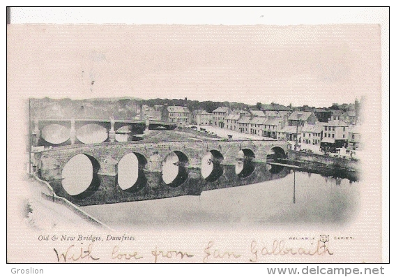 OLD AND NEW BRIDGES DUMFRIES 1903 - Dumfriesshire