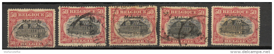 Belgie - Belgique Ocb Nr :  OC73  (zie Scan) Stock Lot - OC55/105 Eupen & Malmédy