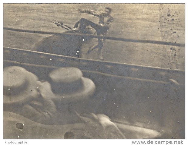 Espagne Tarragone Corrida Mise A Mort Ancienne Photo 1914 - Other & Unclassified