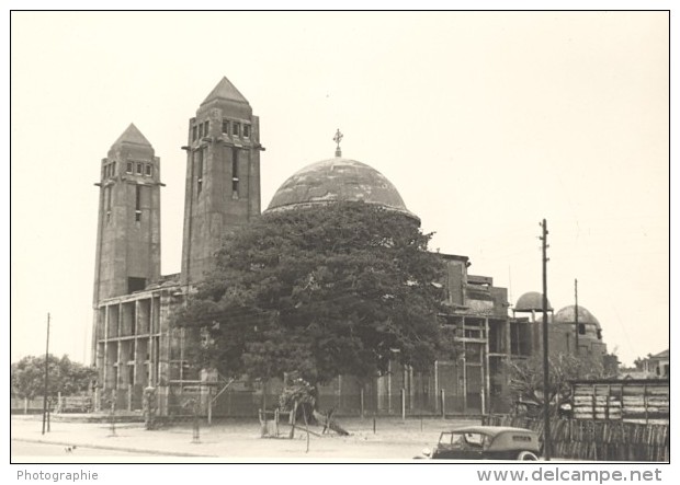 Senegal Dakar Cathedrale En Construction Ancienne Photo 1935 - Afrique