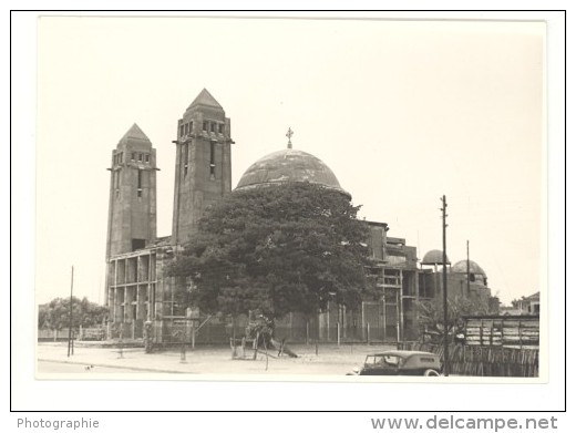 Senegal Dakar Cathedrale En Construction Ancienne Photo 1935 - Afrique