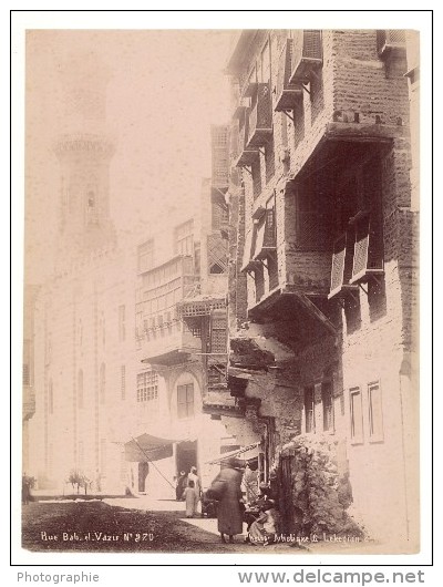 Egypte Le Caire Rue Bab El Vazir Ancienne Photo Legekian 1880 - Africa