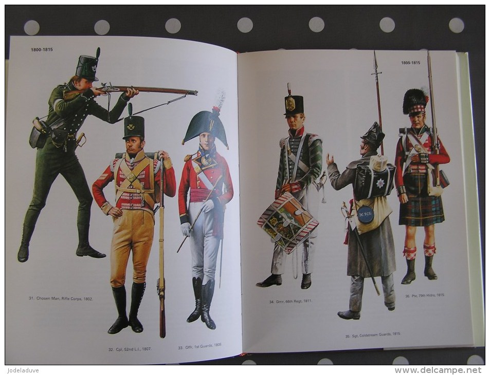 BRITISH INFANTRY UNIFORMS SINCE 1660 Barthrop Turner Empire Guerre 1940 1945 1914 1918  Armée Infantrie Napoléon