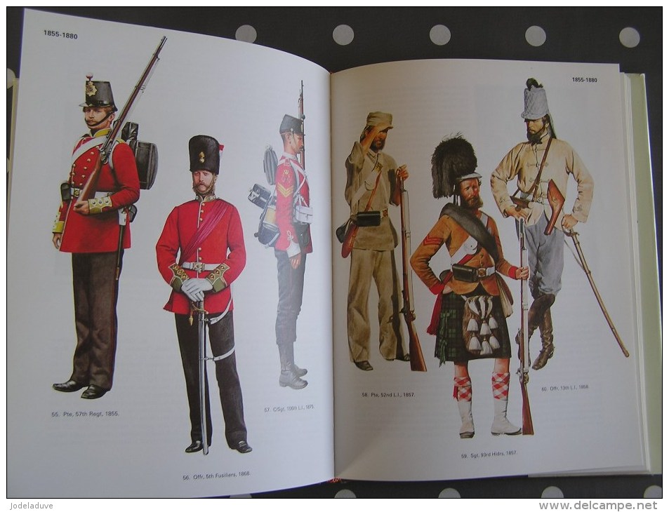 BRITISH INFANTRY UNIFORMS SINCE 1660 Barthrop Turner Empire Guerre 1940 1945 1914 1918  Armée Infantrie Napoléon