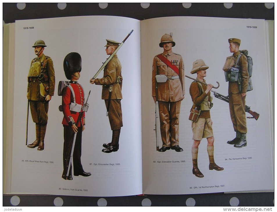 BRITISH INFANTRY UNIFORMS SINCE 1660 Barthrop Turner Empire Guerre 1940 1945 1914 1918  Armée Infantrie Napoléon