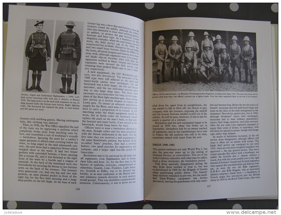 BRITISH INFANTRY UNIFORMS SINCE 1660 Barthrop Turner Empire Guerre 1940 1945 1914 1918  Armée Infantrie Napoléon