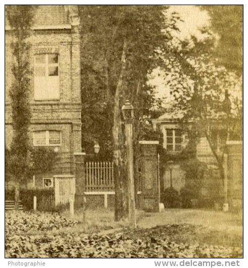 Atelier Usine Textile Flandre Francaise Ancienne Photo Albuminée 1870 - Autres & Non Classés
