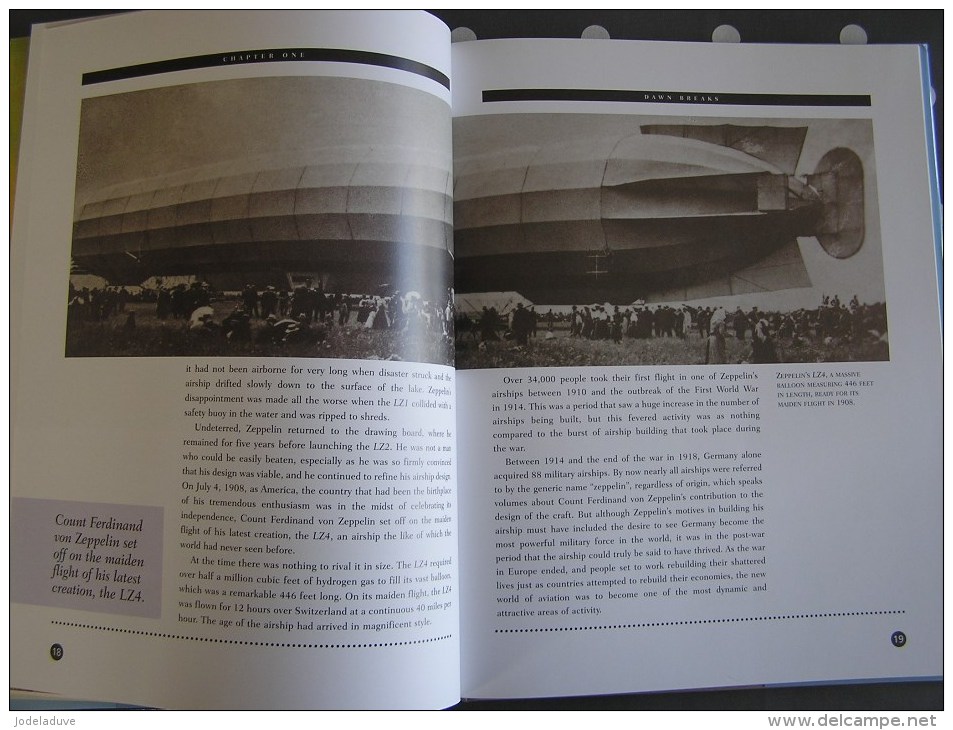 THE GREAT AIRSHIPS Zeppelin Dirigeable Aviation Aircraft Avion Aéronautique Graf Zeppelin Hidenburg - Transportes