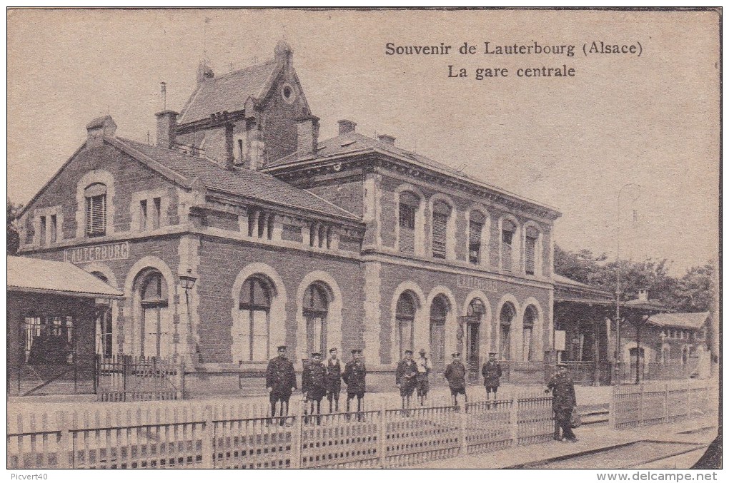 Lauterbourg,souvenir La Gare Centrale - Lauterbourg