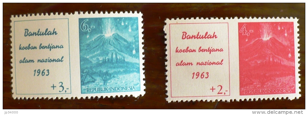 INDONESIE VOLCANS, Volcan, Geologie, BANTULAH Hoeban Bentjana Alam Nasional 1963. ** MNH - Volcans