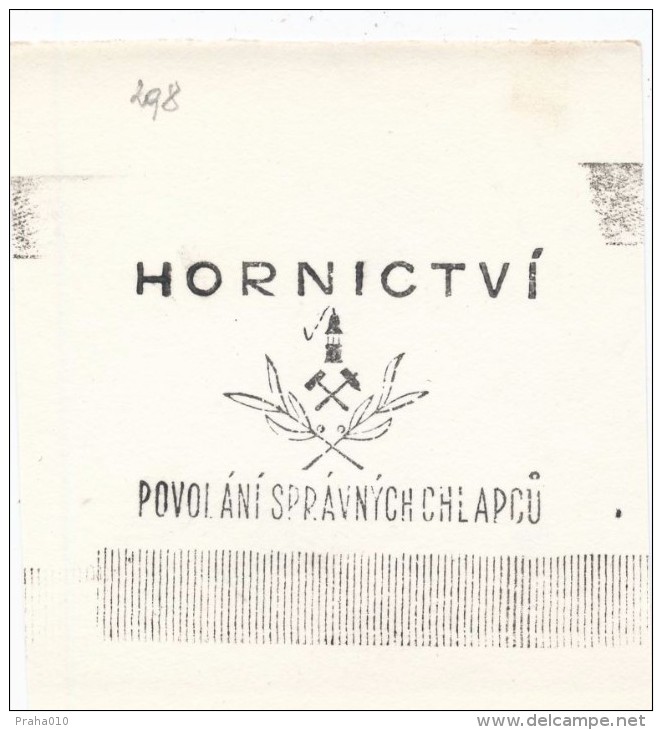 J1182 - Czechoslovakia (1945-79) Control Imprint Stamp Machine (R!): Mining - Profession Correct Of Boys - Proofs & Reprints