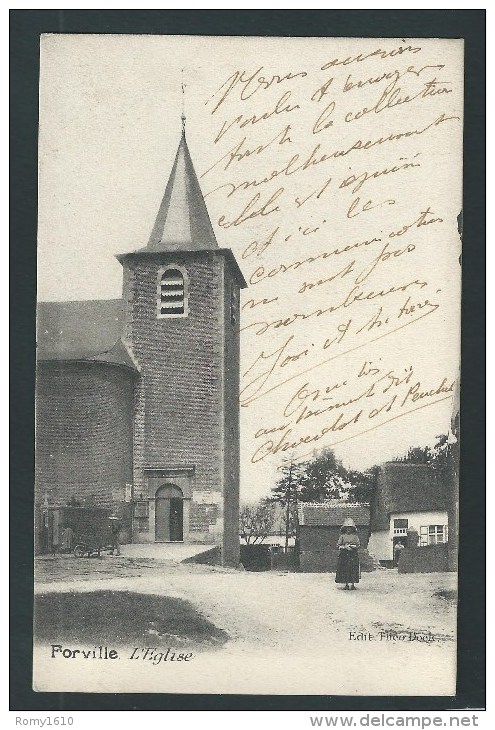 Forville (Fernelmont)    L´Eglise. Animée. - Fernelmont