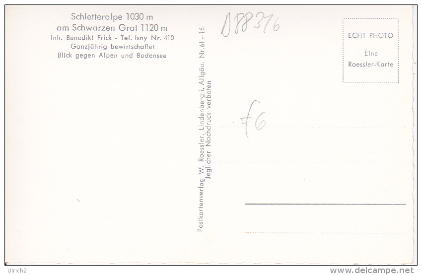 AK Schletteralm Am Schwarzen Grat (14908) - Isny