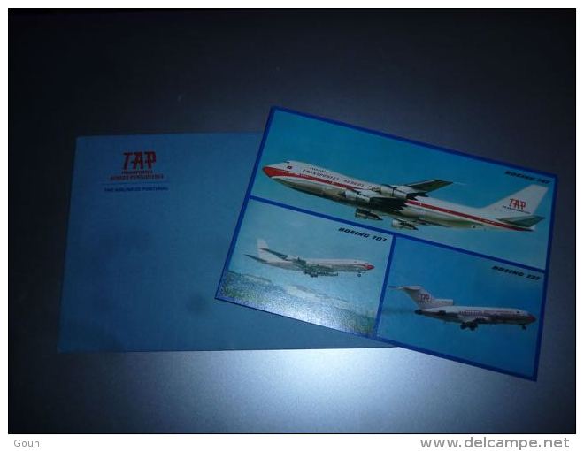 LC118 AA1-16 Carte Postale Et Enveloppe TAP Airlines Boeing 707 727 747 - état Neuf - Autres & Non Classés
