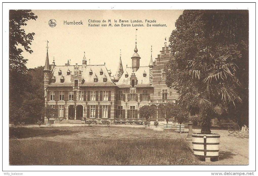 CPA - HUMBEEK - Château De M. Le Baron Lunden - Kasteel - Façade   // - Grimbergen