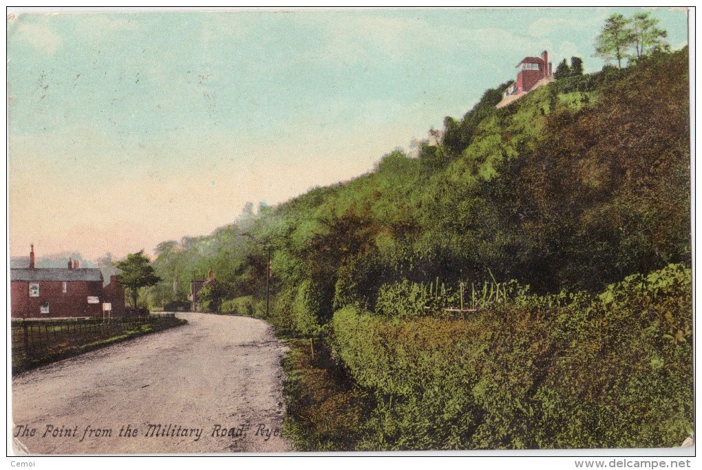 CPA Colorisée - RYE - The Point From The Military Road - 1908 - Rye