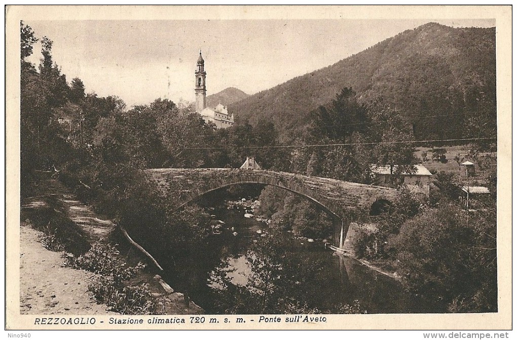 REZZOAGLIO (GE) - PONTE SULL'AVETO - F/P - V: 1938 - Genova (Genoa)