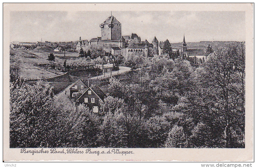 AK Bergisches Land - Schloss Burg An Der Wupper - 1943 (14944) - Solingen