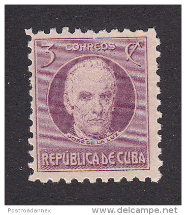 Cub, Scott #310, Mint Hinged, Jose De La Luz Caballero, Issued 1930 - Unused Stamps