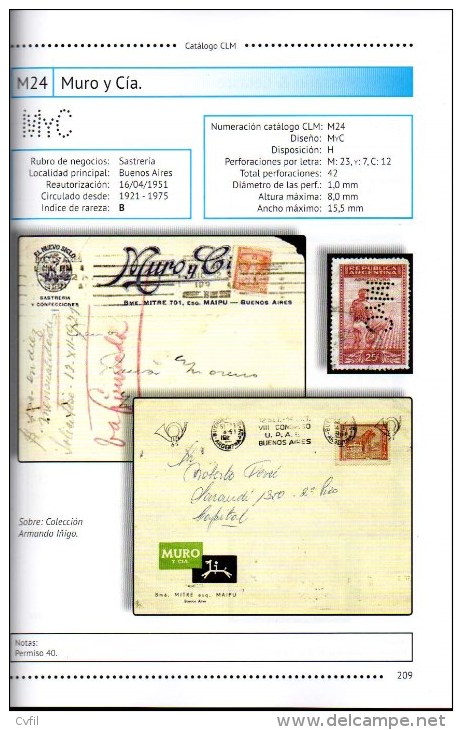 ARGENTINA - SPECIALIZED CATALOGUE Of PERFINS. 1st Edition Of 2015 - Other & Unclassified