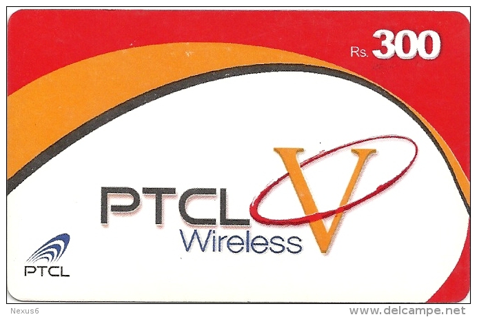 Pakistan - PTCL Wireless - White V 300Rs Remote Mem. Used - Pakistán