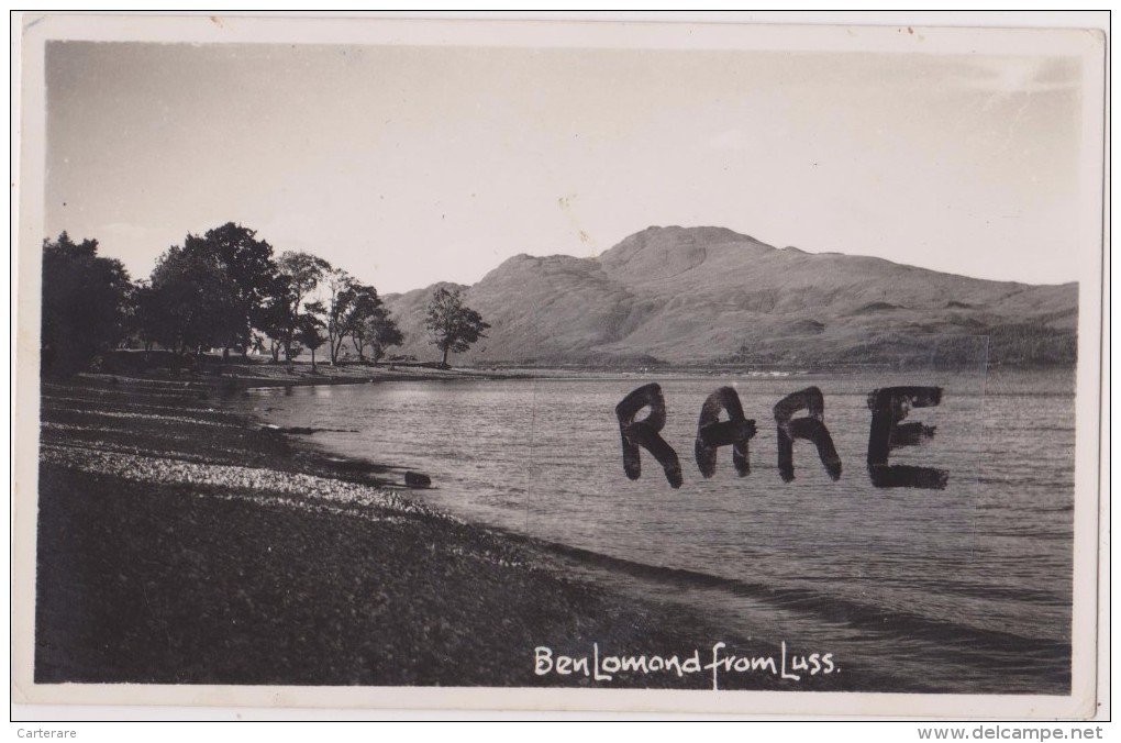 Postcard ,carte Photo Ben Lomond  Fromm Luss,munro,montagne,mount Ain écossaise De 94 Mètres,highlands,loch Lomond,only - Other & Unclassified