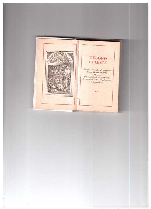 LIBRETTO RICORDO PRIMA COMUNIONE TESORO CELESTE MANUALE DI PREGHIERE 1940 - Livres Anciens