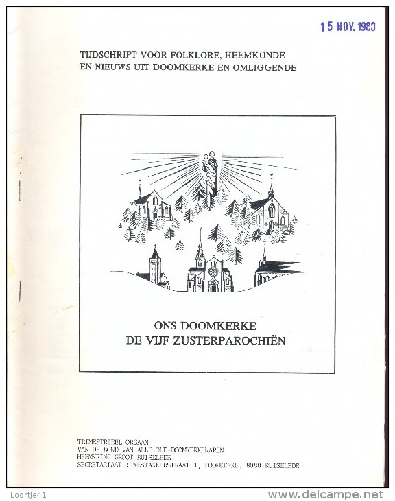 Tijdschrift Heemkunde Folklore Ons Doomkerke - Groot Ruiselede - N° 3 / 1980 - Autres & Non Classés