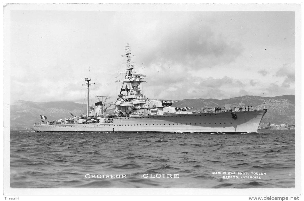 ¤¤  -  Carte-Photo Du Bateau De Guerre   -  Le Croiseur " GLOIRE "      -   ¤¤ - Guerra