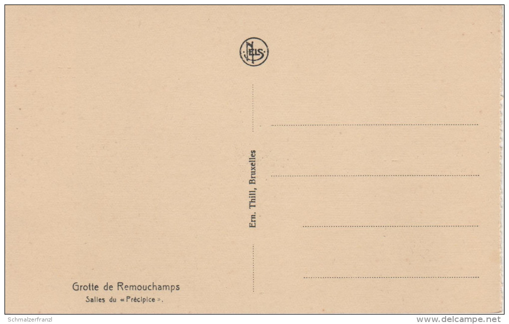 Künstlerkarte CPA - AK Grotte De Remouchamps Salles Precipice Höhle Bei Aywaille Sprimont Lüttich Liege Belgien - Aywaille