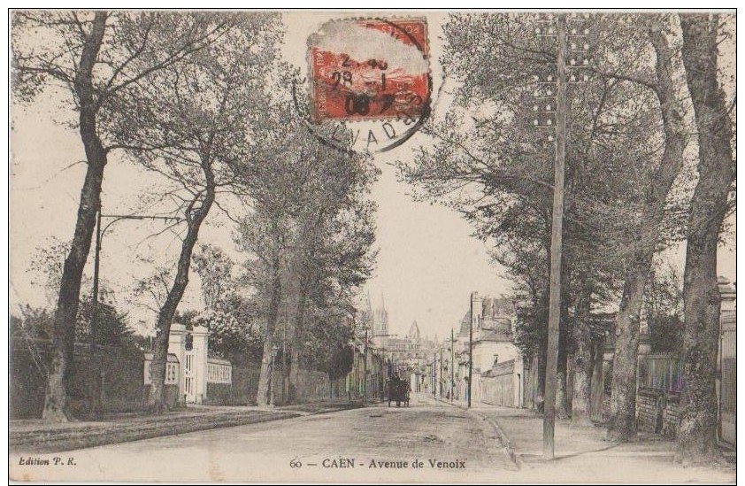 CPA 14 CAEN Avenue De Venoix 1908 - Caen
