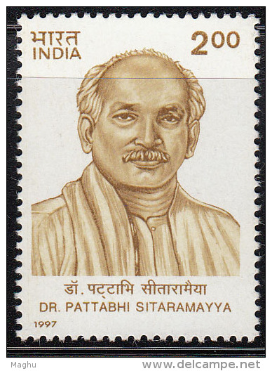 India MNH 1997, Bhogaraju Pattabhi Sitaramavya, Health, Medicine, Politican, Patriot, Journalism - Nuevos