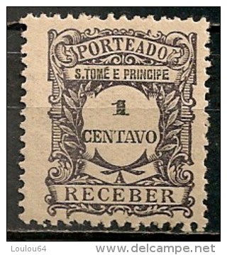 Timbres - Portugal - St Thomas Et Prince - 1922 - Taxe - Porteado - 1 Centavo  - - St. Thomas & Prince