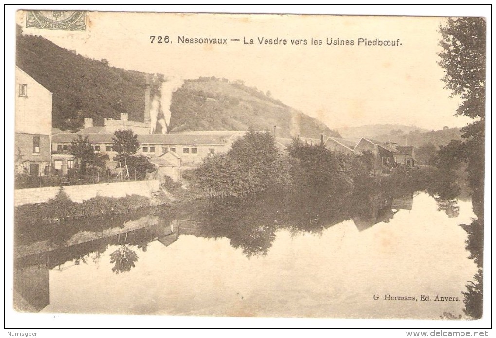 NESSONVAUX    ---   La  Vesdre  Vers  Les  Usines  Piedboeuf - Trooz