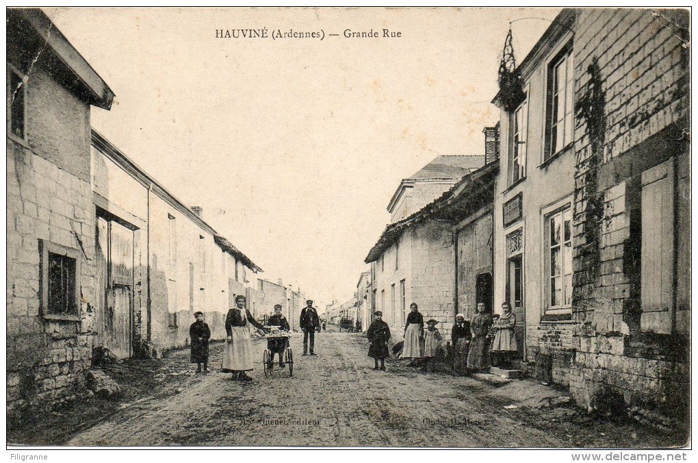 HAUVINE Grande Rue Coin Hant Legerement Corne - Autres & Non Classés