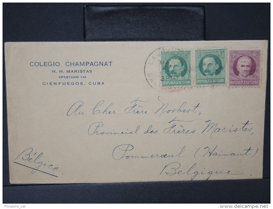 CUBA-Enveloppe Pour La Belgique En 1927      à Voir P4866 - Storia Postale