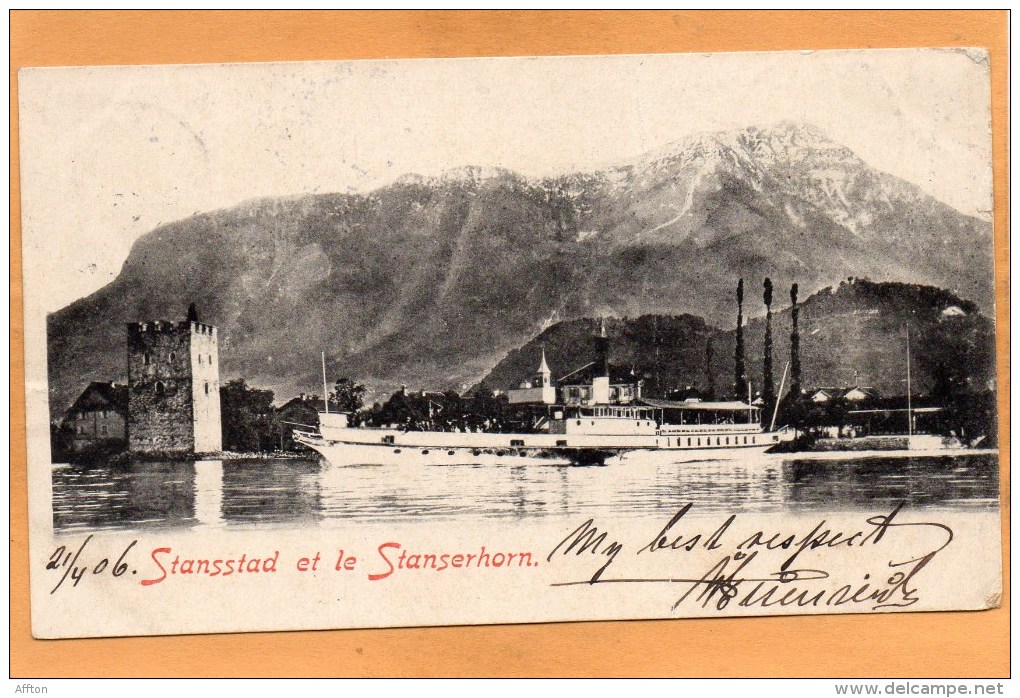 Stansstadt Et Le Stanserhorn 1906 Postcard - Stans