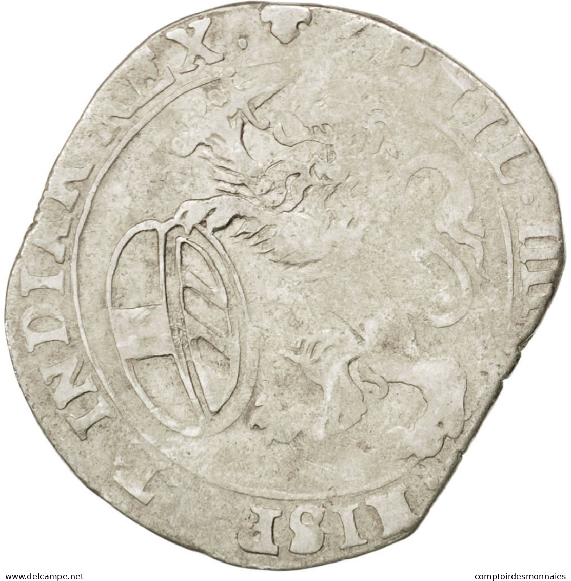 Monnaie, Pays-Bas Espagnols, BRABANT, Escalin, 1623, Brabant, B+, Argent - Other & Unclassified