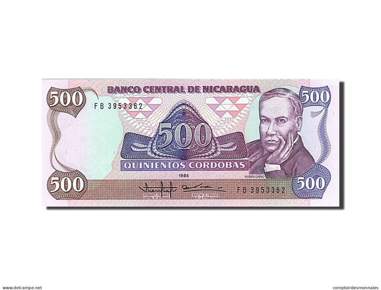 Billet, Nicaragua, 500 Cordobas, 1985, SPL - Nicaragua