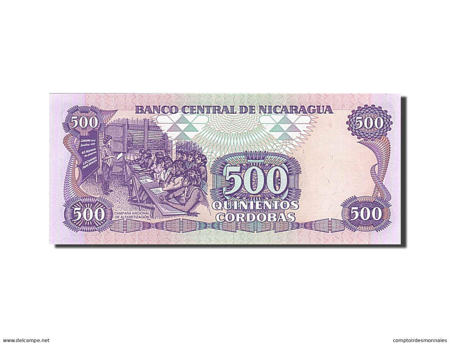 Billet, Nicaragua, 500 Cordobas, 1985, SPL - Nicaragua