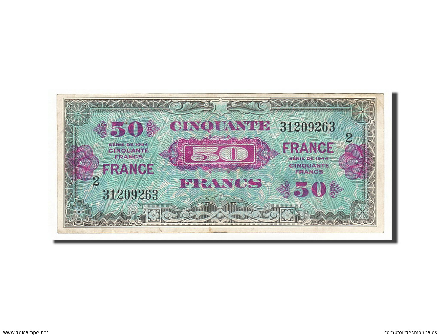 Billet, France, 50 Francs, 1945 Verso France, 1945, 1945-06-04, TTB - 1945 Verso Frankreich