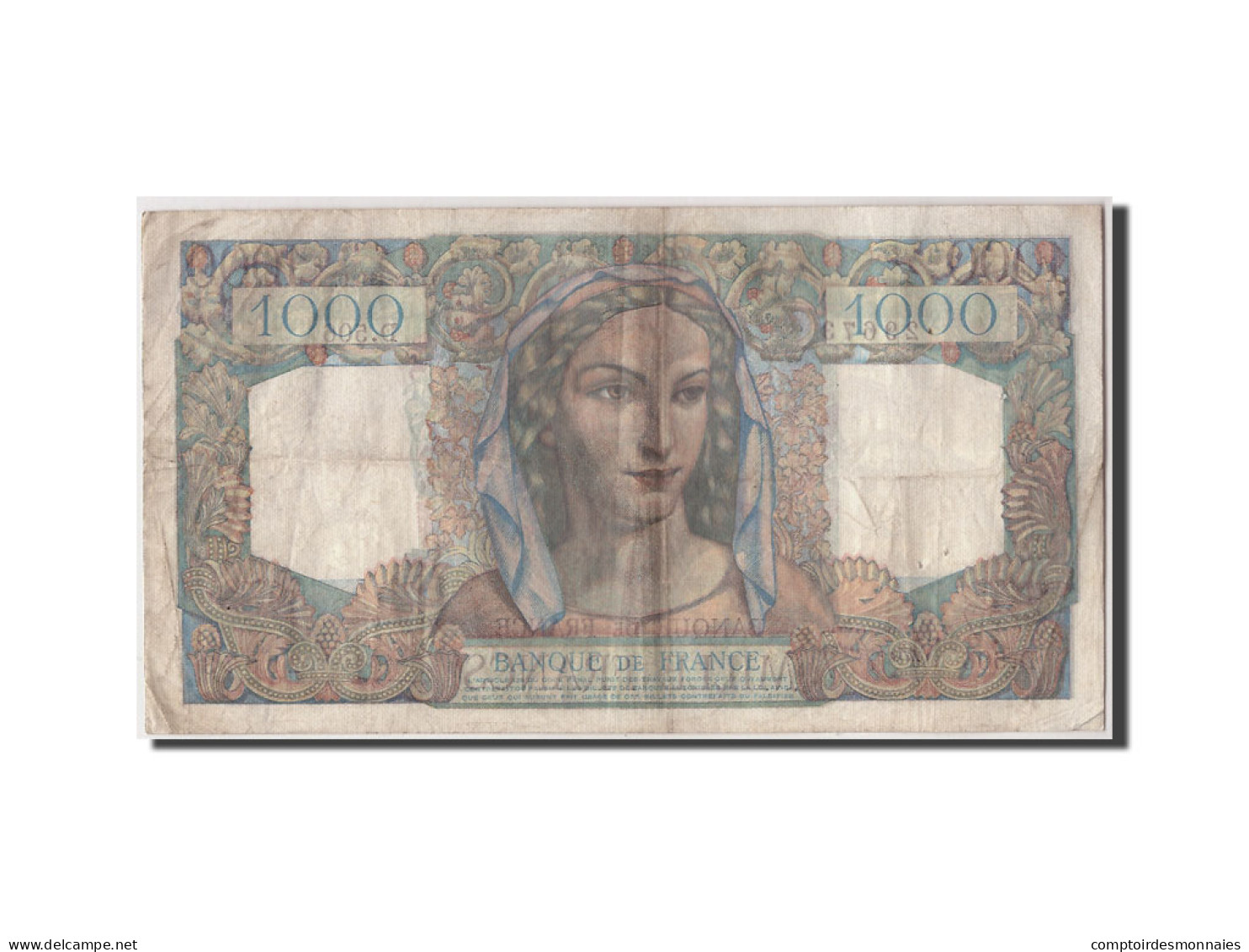 Billet, France, 1000 Francs, 1 000 F 1945-1950 ''Minerve Et Hercule'', 1948 - 1 000 F 1945-1950 ''Minerve Et Hercule''