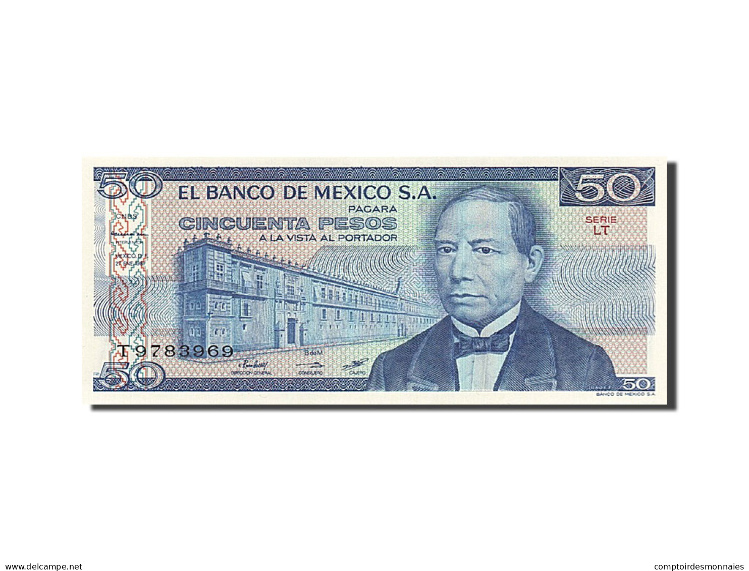 Billet, Mexique, 50 Pesos, 1981, 1981-01-27, SPL - Mexique