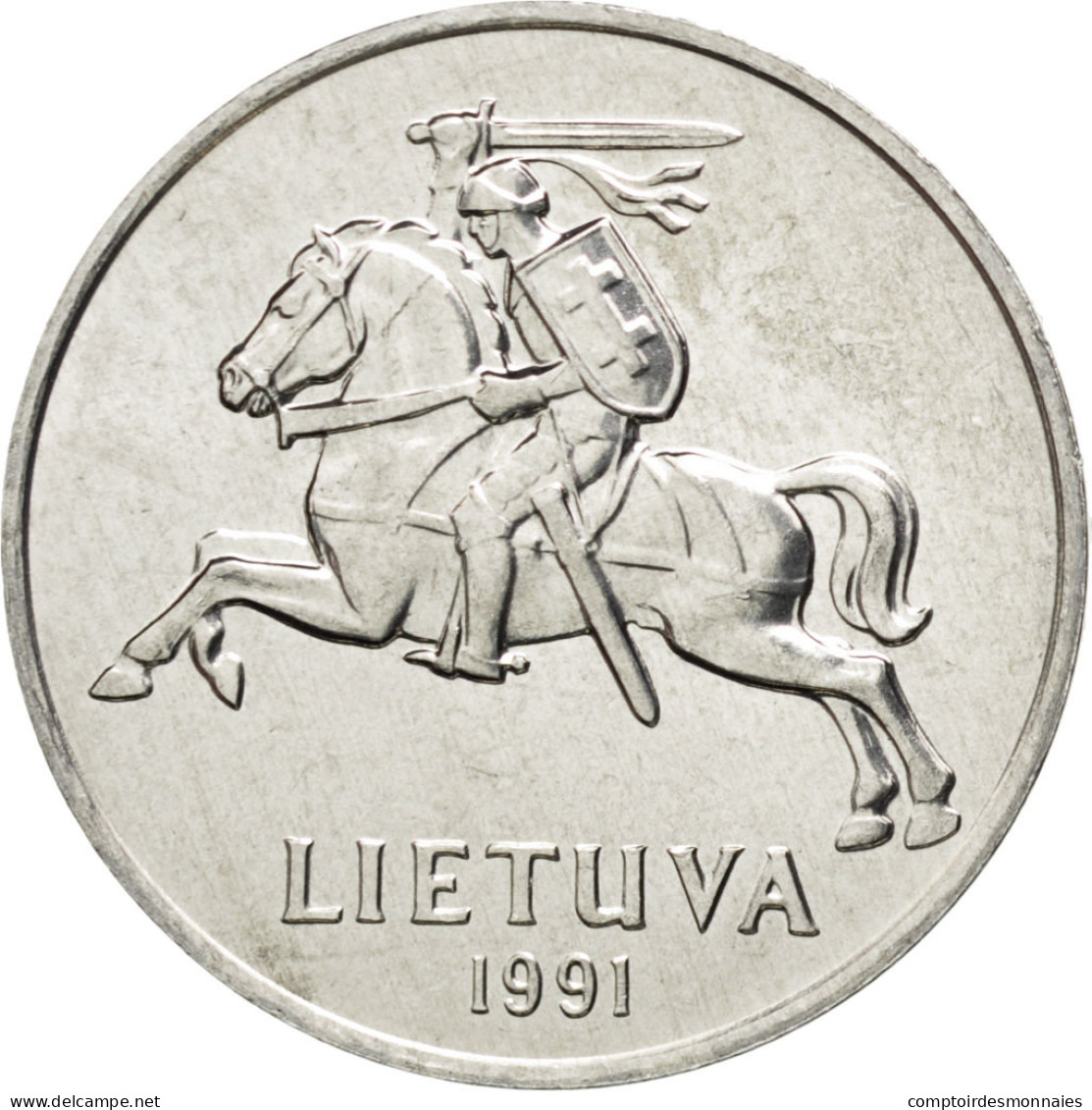 Monnaie, Lithuania, 2 Centai, 1991, SPL, Aluminium, KM:86 - Litauen