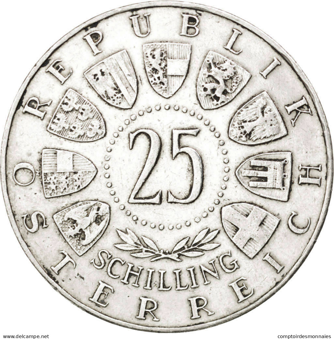 Monnaie, Autriche, 25 Schilling, 1957, TTB, Argent, KM:2883 - Autriche